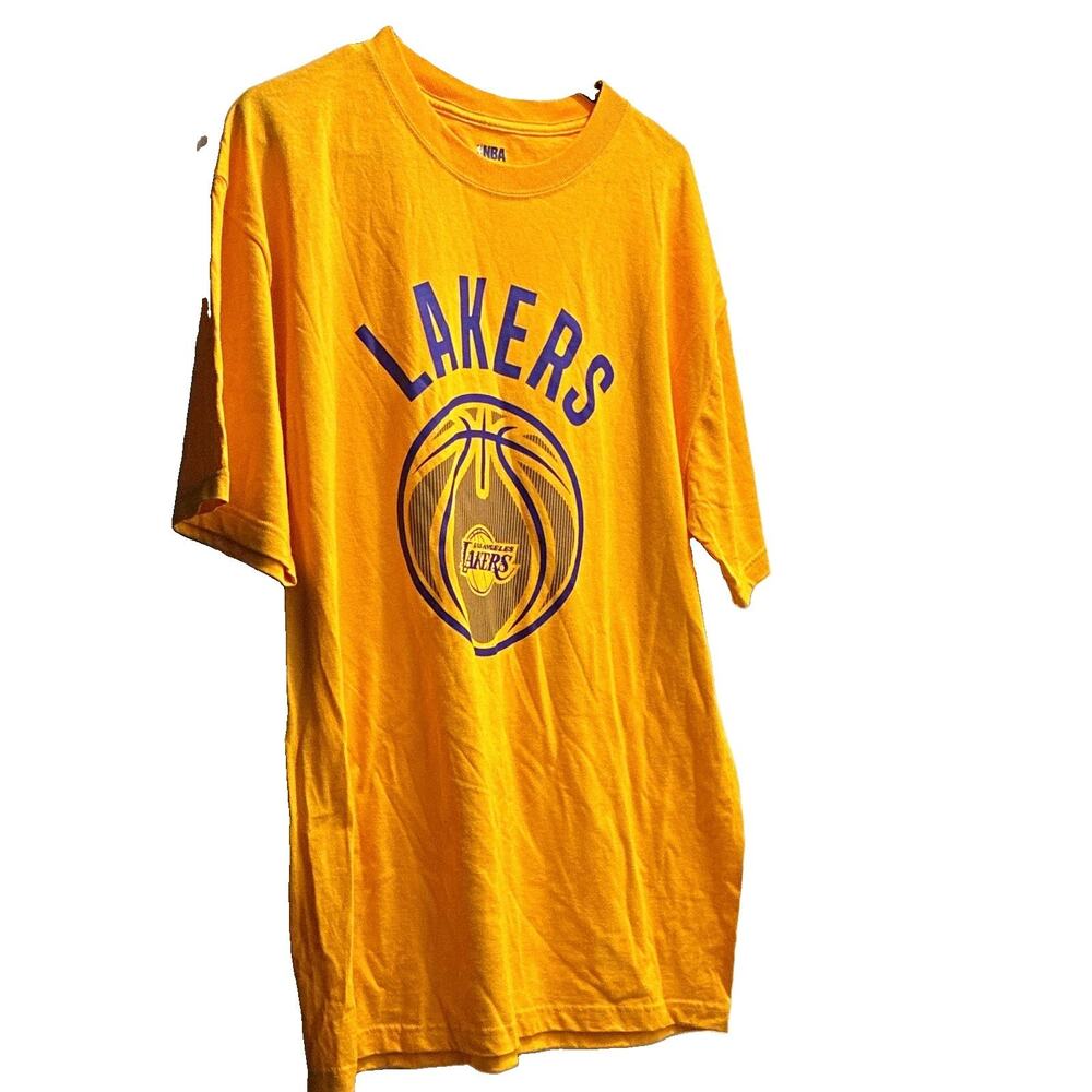 NBA Los Angeles Lakers Yellow Basketball Shirt, Size XL